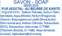 Savon MIMOSA Boîte Métal 100g